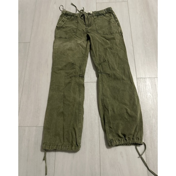 Free People Pants - Free People x We The Free Drawstring Pants Sz XS Green